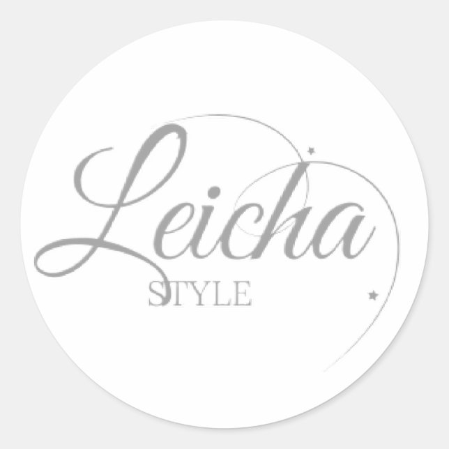 LEICHA STYLE CLASSIC ROUND STICKER (Front)
