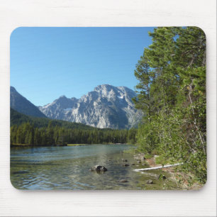 Leigh Lake at Grand Teton National Park Mouse Mat