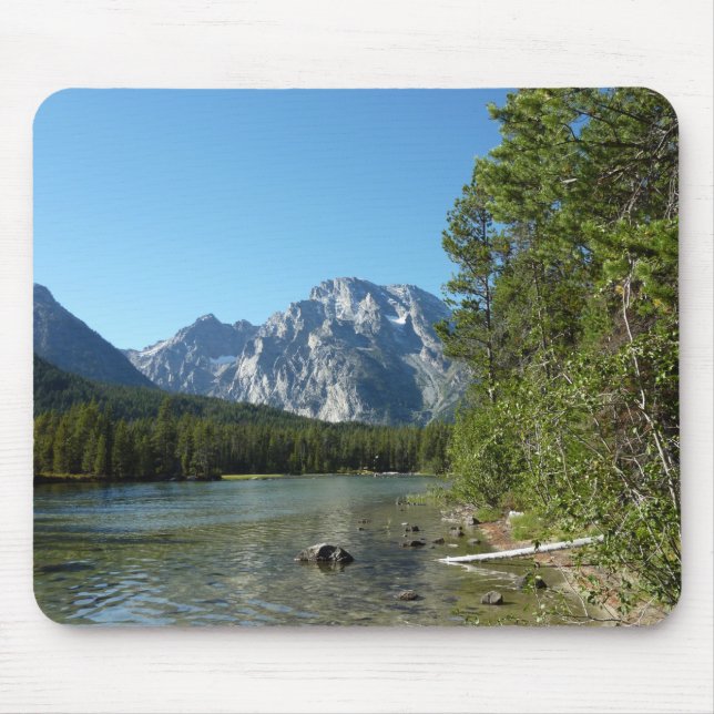 Leigh Lake at Grand Teton National Park Mouse Mat (Front)