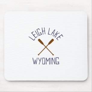 Leigh Lake Wyoming Outdoors Vintage 1 Mouse Mat