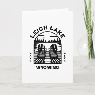 Leigh Lake Wyoming Outdoors Vintage 2 Card