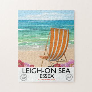Leigh-on-Sea Essex seaside poster Jigsaw Puzzle