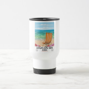 Leigh-on-Sea Essex seaside poster Travel Mug