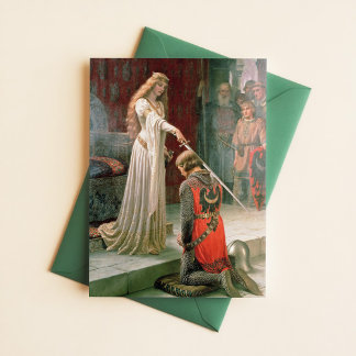 Leighton Accolade Knighting Art Pre Raphaelite Postcard
