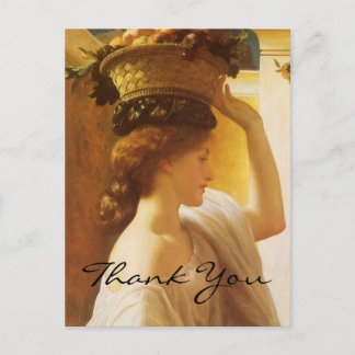 Leighton's Girl With a Basket of Fruit Postcard
