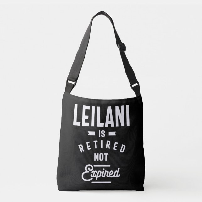 Leilani Personalised Name Birthday Gift Crossbody Bag (Front)