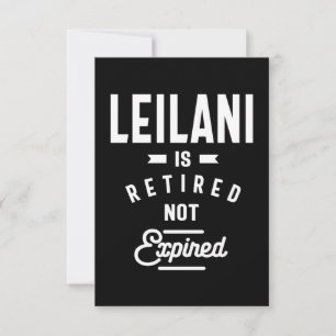 Leilani Personalised Name Birthday Gift RSVP Card