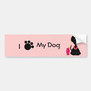 LeiLani the Black Lab Bumper Sticker