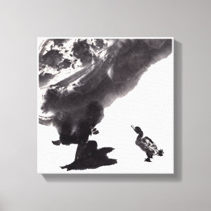 Leinwandkunst mit chinesischer Entenmalerei Canvas Print