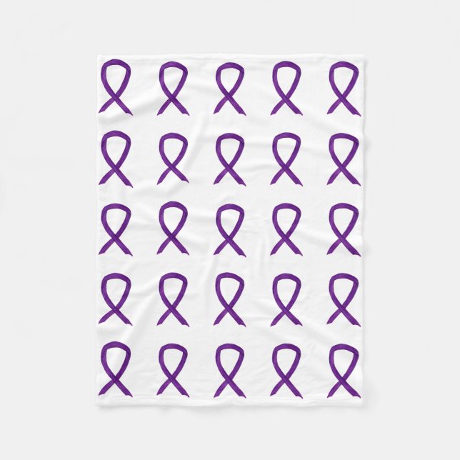 Leiomyosarcoma Cancer Awareness Ribbon Blankets (Front)