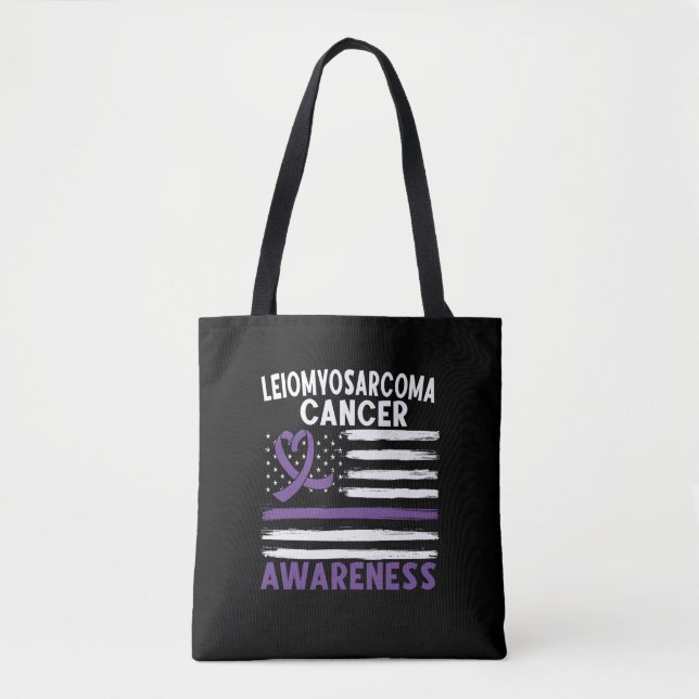 Leiomyosarcoma Cancer Awareness Tote Bag (Front)
