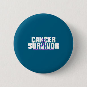 Leiomyosarcoma Cancer Survivor Fighter Awareness 6 Cm Round Badge