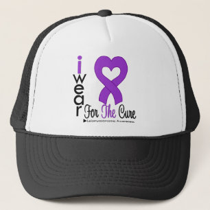 Leiomyosarcoma I Wear Purple Ribbon For The Cure Trucker Hat