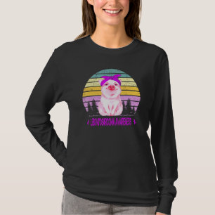 Leiomyosarcoma Pig With Purple Ribbon Bandanna War T-Shirt