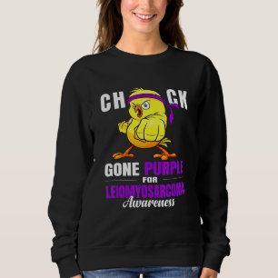 Leiomyosarcoma Warrior Chick Gone Purple For Leiom Sweatshirt