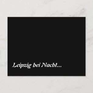 Leipzig bei Nacht Postcard