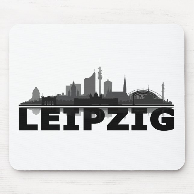 Leipzig City Skyline Mousepad (Front)
