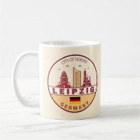 Leipzig Germany City Skyline Emblem