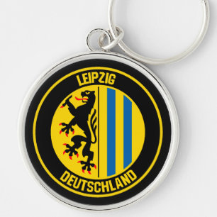 Leipzig Round Emblem Key Ring