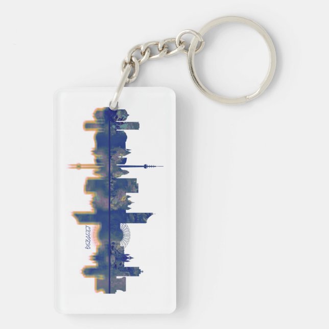 Leipzig Skyline Key Ring (Back)