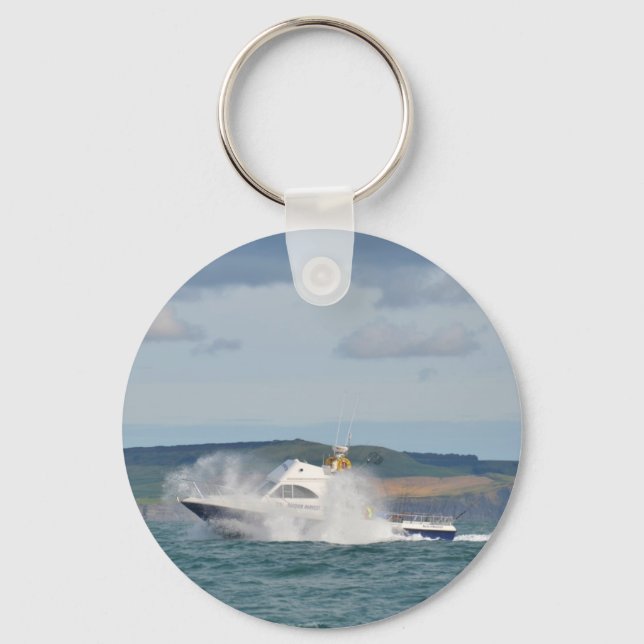 Leisure Fishing Boat Key Ring (Front)