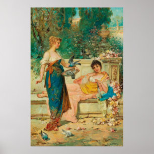 Leisure Hours by Hans Zatzka - poster