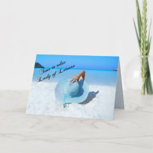 Leisure Lady Retirement - with Verse Card