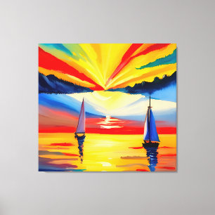Leisure Sailing Canvas Print