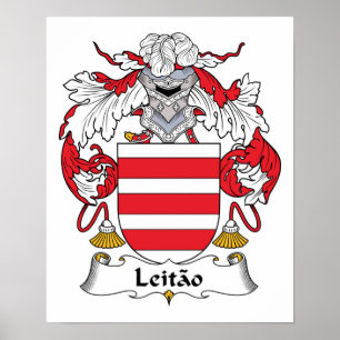 Leitao Family Crest Poster
