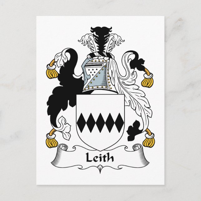 Leith Family Crest Postcard (Front)