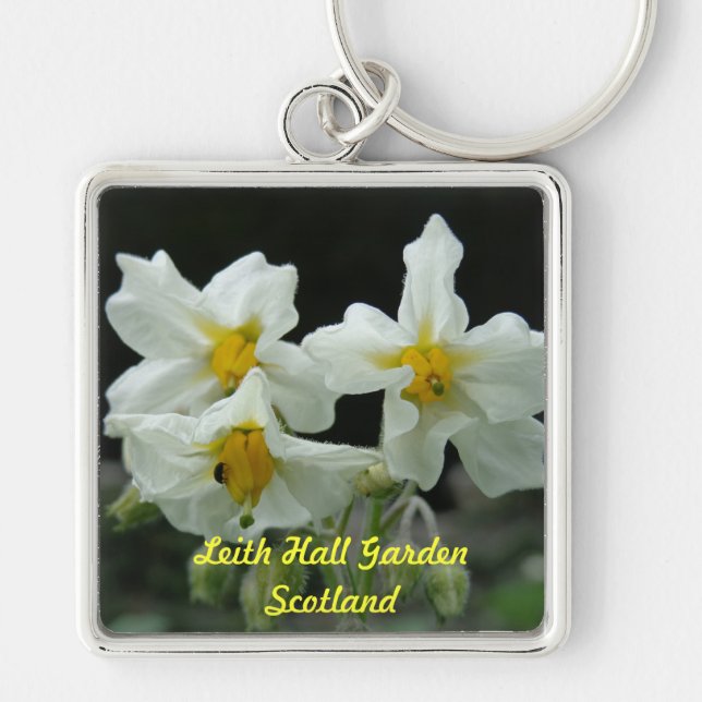 Leith Hall Garden Flower Key Chain (Front)