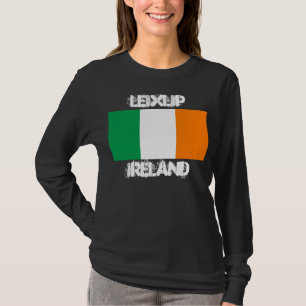 Leixlip, Ireland with Irish flag T-Shirt
