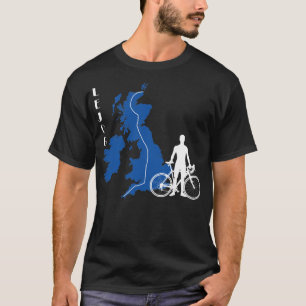 LEJOG Lands End to John O'Groats (Bluewhite) Fitte T-Shirt