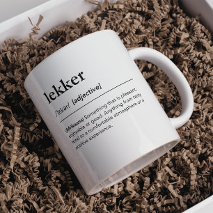 Lekker definition south african sayings minimalist coffee mug