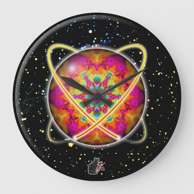 Lektron Orbz Kaleid Large Clock (Front)