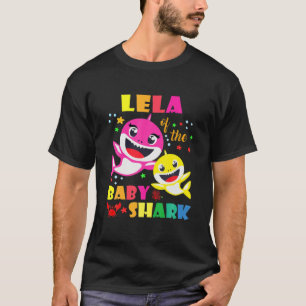 Lela Of The Birthday Shark Dad, Mum Matching Famil T-Shirt