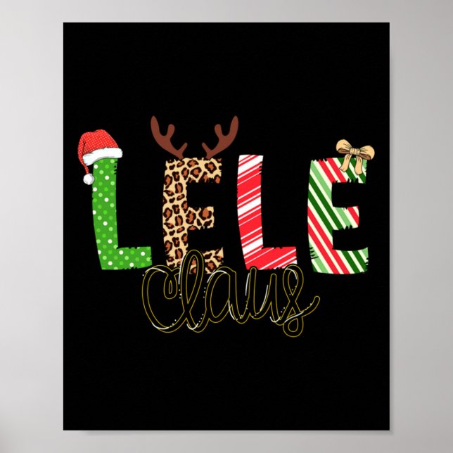 Lele Claus Xmas Happy Family New Santa Claus Chris Poster (Front)