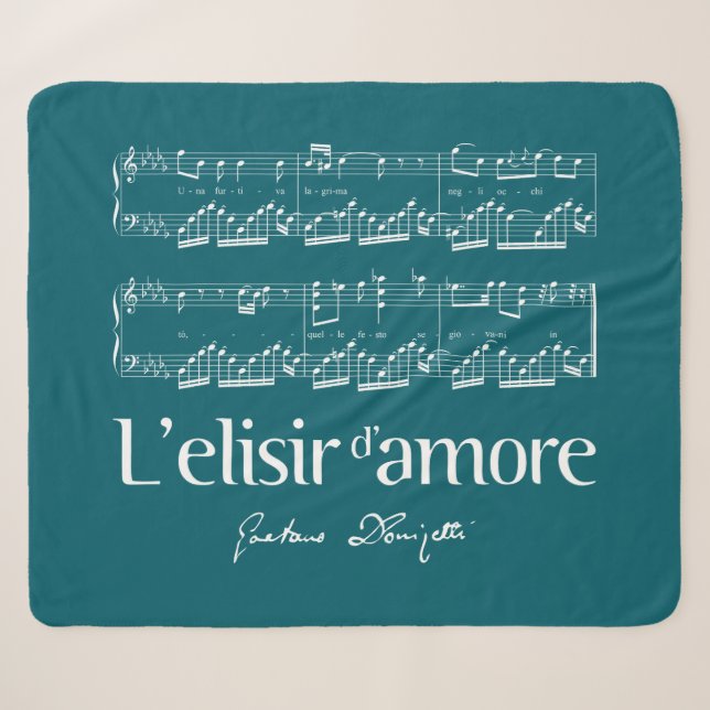 L'elisir d'amore 2 sherpa blanket (Front (Horizontal))