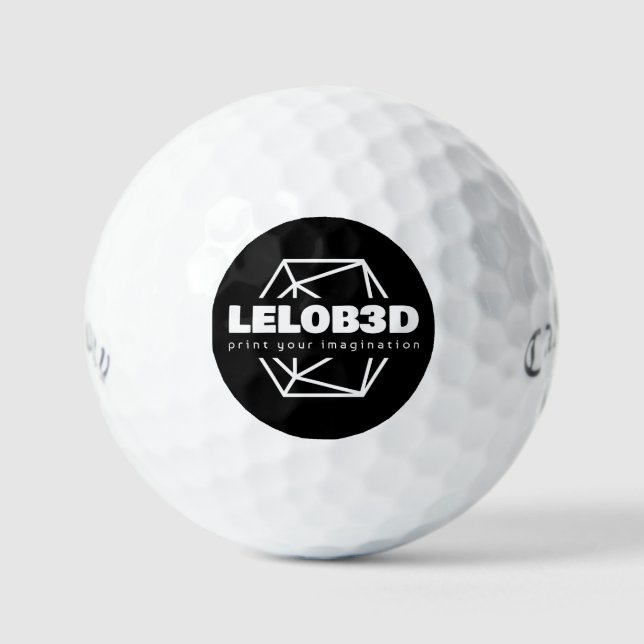 Lelob3D Golf Balls (Front)