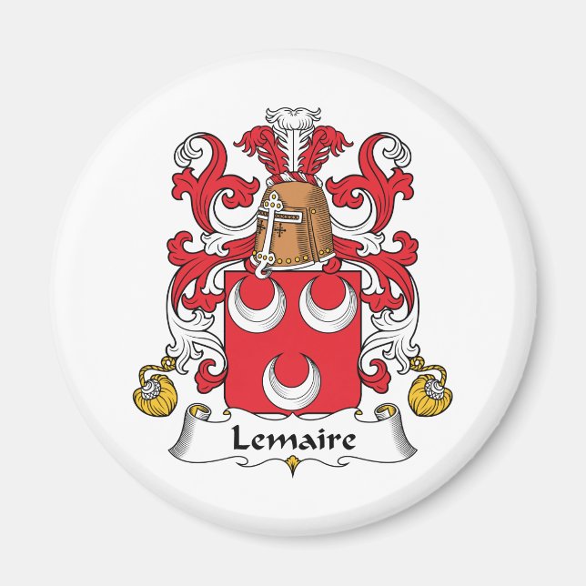 Lemaire Family Crest Magnet (Front)