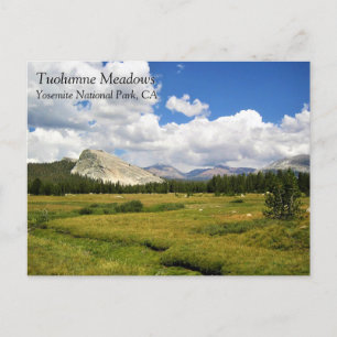 Lembert Dome in Tuolumne Meadows, Yosemite, CA Pos Postcard