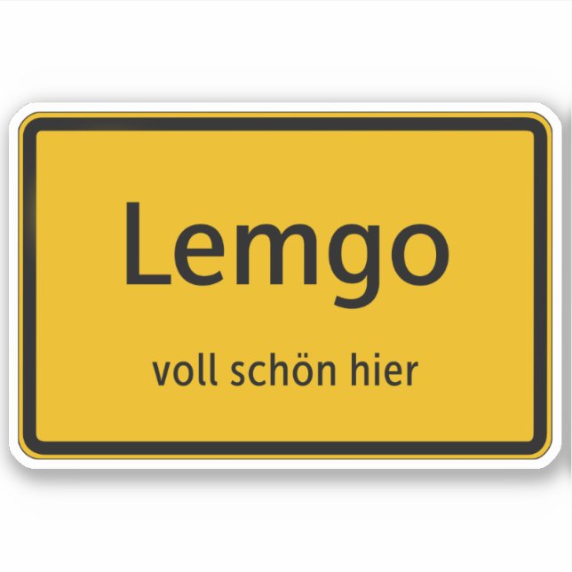 Lemgo Sticker Decal Car Sticker (Front)