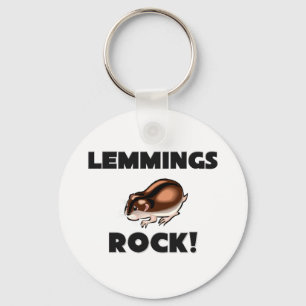 Lemmings Rock Key Ring