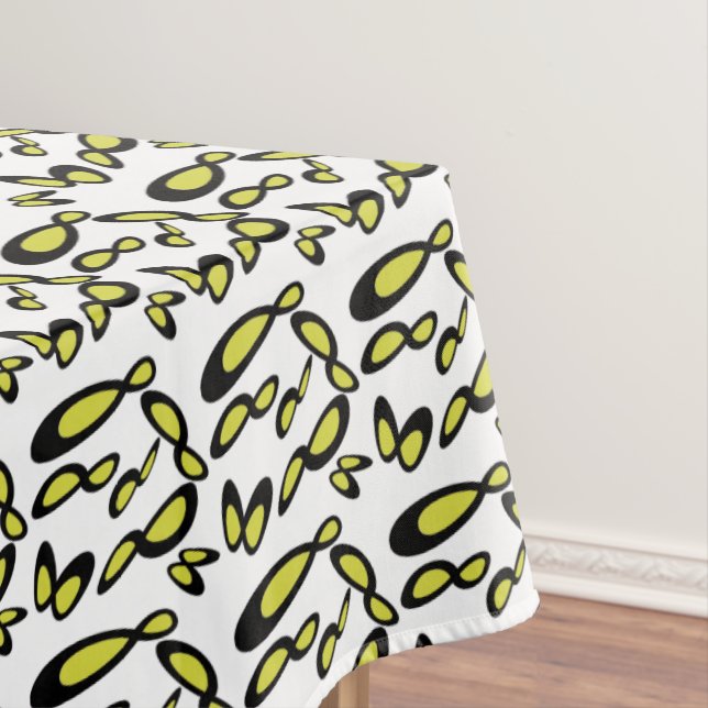 Lemniscate Infinity Mathematica Pattern Symbol Tablecloth (In Situ)