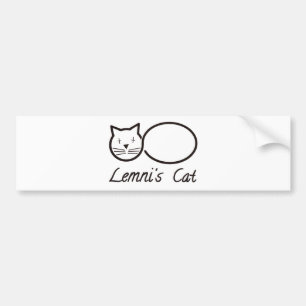lemniscate the lemni cat bumper sticker