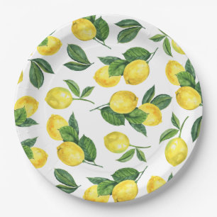 Lemon Amalfi Wedding   Outdoor Italian Citrus Paper Plate