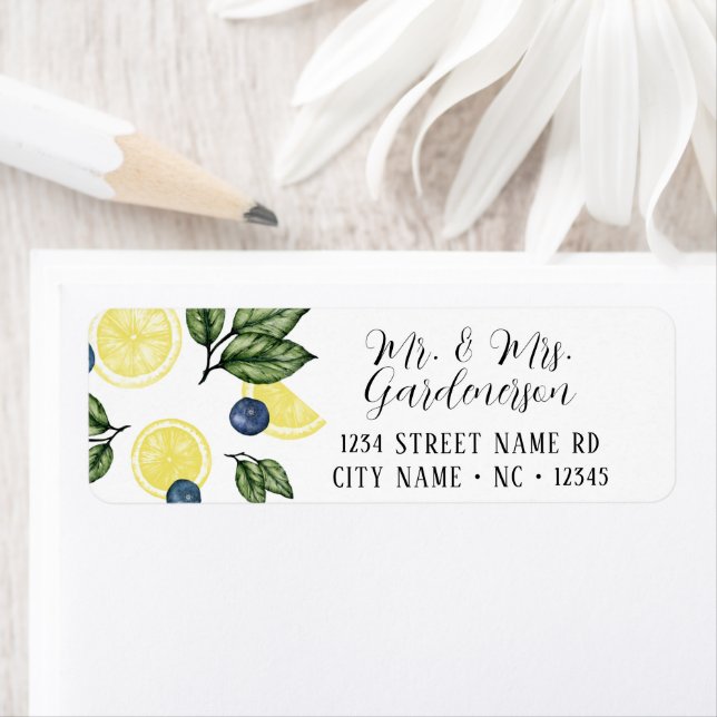 Lemon and Blueberry Label (Insitu)