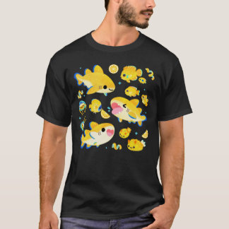 Lemon  and friends blue T-Shirt
