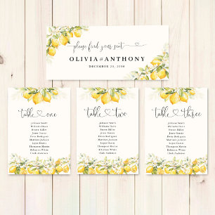 Lemon and Greenery Citrus Wedding Head Table Sign