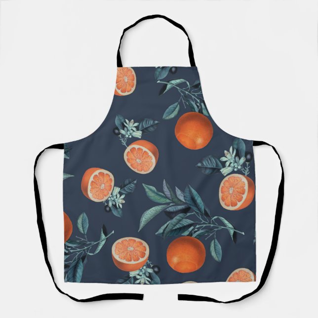 Lemon and Leaf Pattern VI Apron (Front)